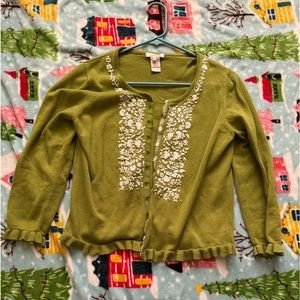 Sundance Floral Embroidered Cardigan (Medium)